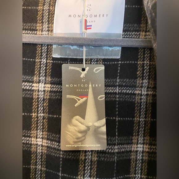 MONTGOMERY BLACK CLASSIC FIT ORIGINAL AUTHENTIC DUFFLE COAT WITH WOODEN TOGGLES - Picture 9 of 9